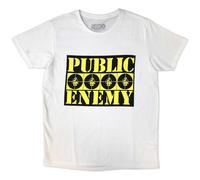 Public Enemy Four Logos autorizzato Uomo maglietta