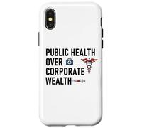 Public Health Over Corporate Wealth Hands Off Our Healthcare Custodia per iPhone X/XS
