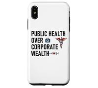 Public Health Over Corporate Wealth Hands Off Our Healthcare Custodia per iPhone XS Max