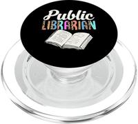 Public Librarian Leopard Print Biblioteca Libro Grafico PopSockets PopGrip per MagSafe