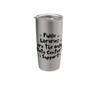 Public Libraries are the only Data Centers i Support Bicchiere termico in acciaio inox doppia parete