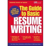 Public Library Association Editors of The Guide to Basic Resume Wri (Tascabile)