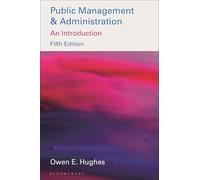 Public Management and Administration [Lingua inglese]