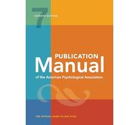 Publication Manual of the American Psychological Association