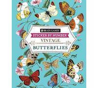 Publications Internati Brain Games - Sticker by Number - Vintage: Bu (Tascabile)