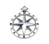 Publilancio srl Ciondolo ROSA DEI VENTI in metallo 4x3.2 cm BOMBONIERA TEMA MARE
