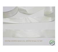 Publilancio srl Nastro Doppio Raso Panna 40 mm x 25 Metri