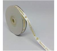 Publilancio srl Nastro Raso Bianco 10 mm x 25 Metri Scritta Santa CRESIMA