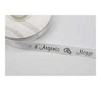 Publilancio srl Nastro Raso Nozze d'Argento 10 mm x 25 Metri