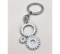Publilancio srl Portachiavi INGRANAGGIO in metallo BOMBONIERA LAUREA INGEGNERIA Silver