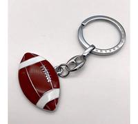 Publilancio srl Portachiavi PALLONE DA RUGBY in metallo BOMBONIERA