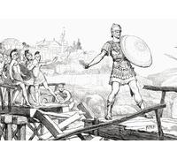 Publio Orazio Cocle un ufficiale dell'esercito della prima Repubblica romana che difendeva i Pons Sublicius dall'esercito invasore del re etrusco Lars Porsena di Clusium alla fine del VI secolo a.C