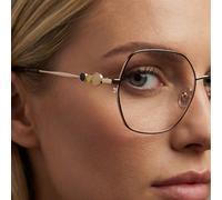 Pucci da Donna Vista EP5204 005 Nero Cerchio Completo Metallo Quadrato Montature