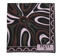 Pucci - Foulard in Seta Stampa Marmo e Pesci - - Accessories - Donna - Rosa - ONE SIZE