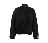 Pucci - Giacca in Seta e Lana Vergine con Ruches - - Jackets - Donna - Nero - M