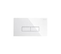 Pucci Kit Placca Cromo Lucido 2 Pulsanti con Telaio Per Cassette di Scarico 330 x 180 spessore 12 mm