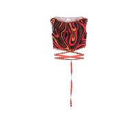 Pucci - Marmo Print Shibori Laced Top - - Tops - Donna - Rosso - S