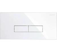 Placca di comando Pucci Eco Slim 2 pulsanti 34x18cm bianca 80179560