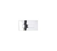 Placca di comando Pucci Eco Slim 2 pulsanti 34x18mm cromata 80179562