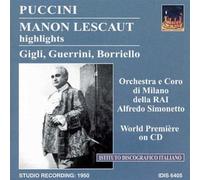 Puccini/ Borriello/ Gigli/ Guerrini - Manon Lescaut