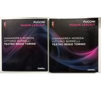 Puccini Manon Lescaut, Gianandrea Noseda, Vittorio Borrelli, Teatro Regio Torino, BOX CARTONATO CON LIBRO + 2 CD 1 DVD, VOX IMAGO 2017, EDITORIALE IN VERSIONE INTEGRALE