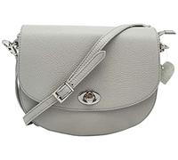 Puccio Pucci TRLBC100078, Borsa di Pelle Womens, Grigio Chiaro, 23x15x7 cm