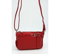 Puccio Pucci TRLBC100181, Borsa di Pelle Womens, Rosso, 21x14x4 cm