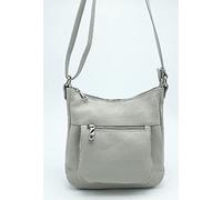 Puccio Pucci TRLBC100198, Borsa di Pelle Womens, Grigio Chiaro, 24x23x7 cm