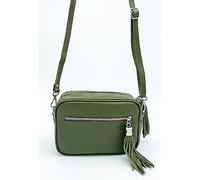 Puccio Pucci TRLBC100201, Borsa di Pelle Womens, Cachi, 21x15x7 cm