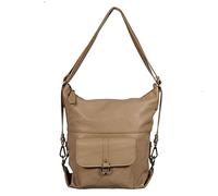 Puccio Pucci TRLBC100294, Borsa di Pelle Womens, Tortora, 33x29x14 cm