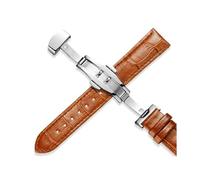 PUCHEN Cinturini in pelle 18mm 20mm 22mm 24mm Cinturino universale per orologi da uomo, Marrone chiaro, 18mm