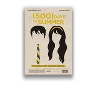 PUCHENGP Poster Del Film D'Epoca 500 Giorni Insieme Dipinto Su Tela Quadro Da Parete Decorazione Per La Casa 50 * 70 Senza Cornice