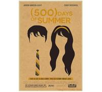PUCHENGP Poster Del Film D'Epoca 500 Giorni Insieme Dipinto Su Tela Quadro Da Parete Decorazione Per La Casa 50 * 70 Senza Cornice