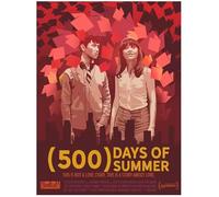 PUCHENGP Poster Del Film D'Epoca 500 Giorni Insieme Dipinto Su Tela Quadro Da Parete Decorazione Per La Casa 50 * 70 Senza Cornice