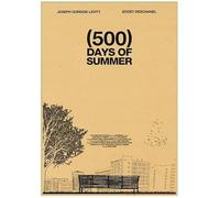 PUCHENGP Poster Del Film D'Epoca 500 Giorni Insieme Dipinto Su Tela Quadro Da Parete Decorazione Per La Casa 50 * 70 Senza Cornice