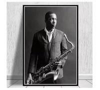PUCHENGP Poster John Coltrane, musicista jazz, star della musica, poster, decorazione su tela, decorazione per la casa 50 * 70CM senza cornice
