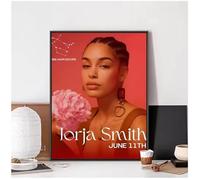 PUCHENGP Poster Jorja Smith Cantante Cantautrice Poster Musicale Foto Ritratto Immagini Stampa Su Tela Decorazione Murale 50 * 70 Senza Cornice