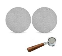 Puck Screen 53,5 mm/58,5mm, 2 Pezzi Schermo Espresso 1,7 mm di Spessore, Filtrri da Cafè Riutilizzabili 150 μm in Acciaio Inossidabile per Espresso Portafilter Filtro Cestino (58,5 mm)