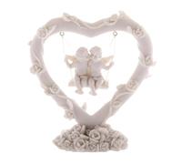 Puckator Angioletti Innamorati su Altalena, Resina, Bianco, 10 x 4 x 10,5 cm - CHE75