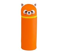 Puckator Astuccio Portapenne in Silicone - Animali Dolci - Panda Rosso