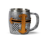 Puckator Boccale Decorativo - Cavaliere Medievale - Oro e Argento