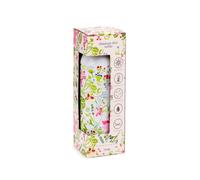 Puckator Borraccia Termica Riutilizzabile in Acciaio 530ml - Rosa Floreale - Julie Dodsworth