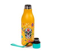 Puckator Bottiglia Termica in Acciaio 500ml - Teschio Messicano - Day of the Dead