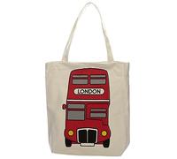 Puckator Borsa di Cotone con Zip - Autobus Londinese - Londra