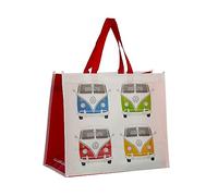 Puckator Borsa per la spesa Volkswagen Van Bus Combi VW T1 Rosso NWBAG74