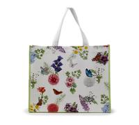Puckator Borsa Shopper Riutilizzabile per la Spesa - Fiori e Farfalle - Butterfly Meadows