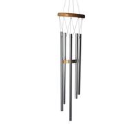 Puckator Campana a Vento con Tubi Metallici e Pendolo in Legno 77cm