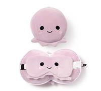 Puckator Cuscino da Viaggio Relaxeazzz con Maschera Polpo Multicolore Taglia Unica