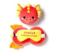 Puckator Cuscino da Viaggio con Maschera Relaxeazzz - Drago - Animali Dolci