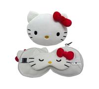 Puckator Cuscino da Viaggio con Maschera Relaxeazzz - Hello Kitty